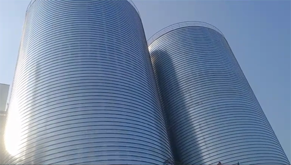 四更镇2座混凝土高架卷板仓